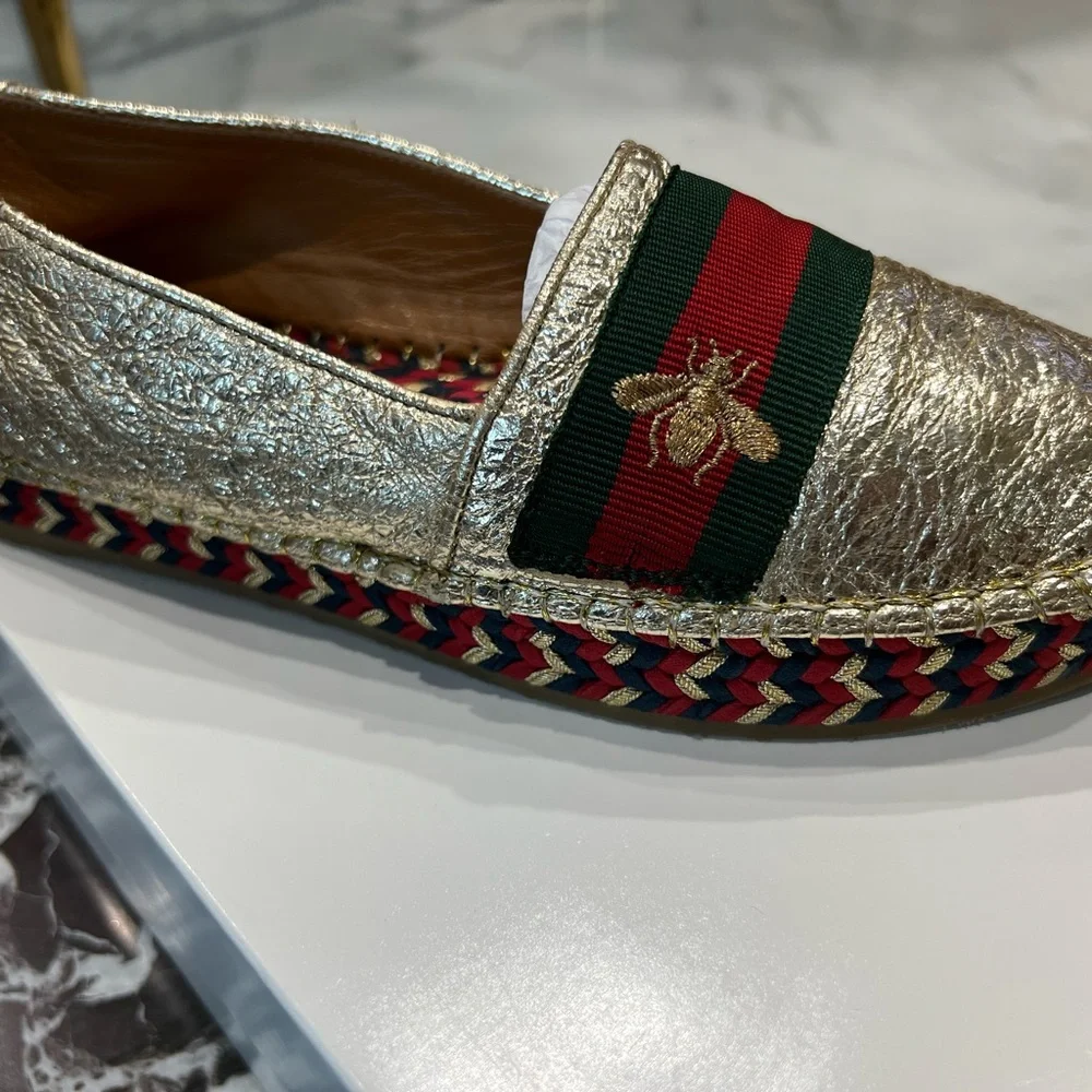 New Gold Gucci espadrilles! - Picture 6 of 9